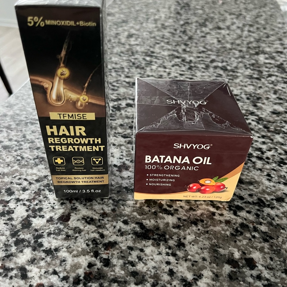 TFMISE Hair Regrowth Treatment and SHVYOG Batana Oil Set